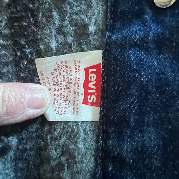Levi's Classic Blue blanket lined Denim Jacket size 42 - Picture 11 of 11